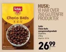 Citti Schär Choco Balls morgenmadsprodukt tilbud