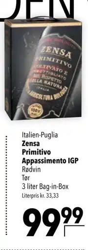 Citti Zensa Primitivo Appassimento IGP tilbud