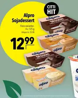 Citti Alpro Sojadessert tilbud