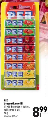 Citti PEZ Druesukker refill tilbud
