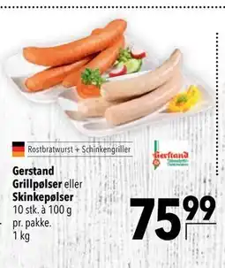 Citti Gerstand Grillpølser eller Skinkepølser tilbud