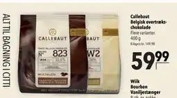 Citti Callebaut Belgisk overtrækschokolade tilbud