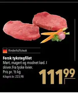 Citti Fersk tykstegfilet tilbud