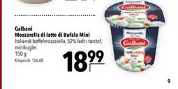 Citti Galbani Mozzarella di latte di Bufala Mini tilbud
