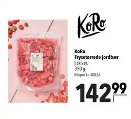 Citti KoRo Frysetørrede jordbær tilbud