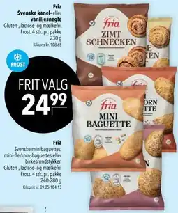 Citti Fria Svenske kanel- eller vaniljesnegle tilbud