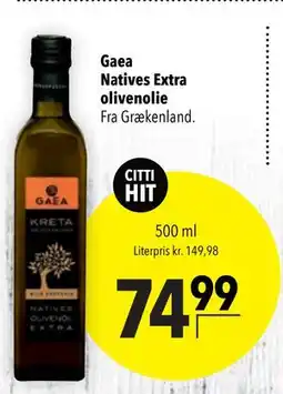 Citti Gaea Natives Extra olivenolie tilbud