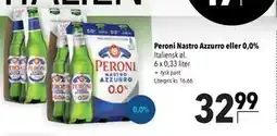 Citti Peroni Nastro Azzurro eller 0,0% tilbud