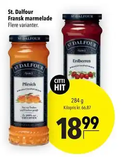 Citti St. Dalfour Fransk marmelade tilbud