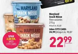 Citti Maryland Snack Nüsse tilbud