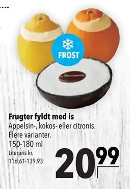Citti Frugter fyldt med is tilbud