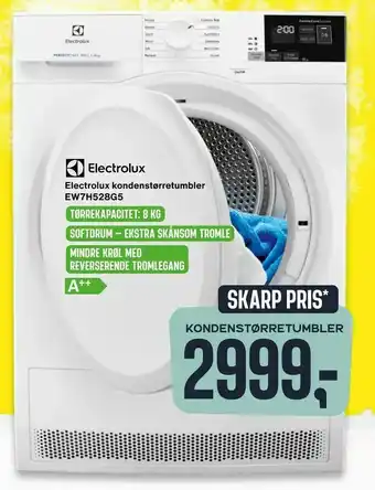 Electrolux kondens tørretumbler EW7H528G5