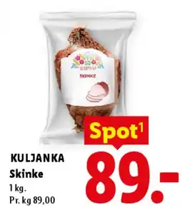 Lidl Skinke tilbud