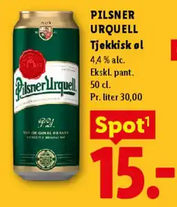 Lidl Pilsner Urquell tilbud