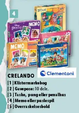 Lidl Crelando / Clementoni - tasker & penalhuse tilbud
