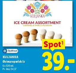 Lidl KULJANKA Østeuropæisk is (Ice Cream Assortment) tilbud