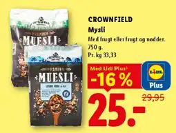 Lidl Crownfield Mysli tilbud