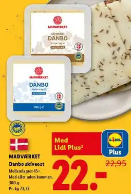 Lidl Danbo skiveost tilbud