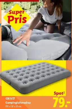 Lidl Camping luftmadras tilbud