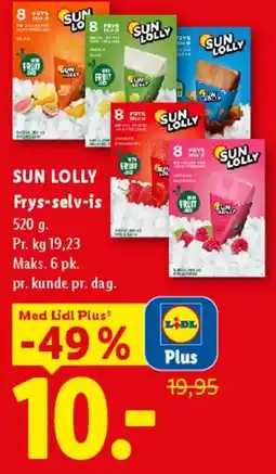 Lidl SUN LOLLY Fry's-selv-is tilbud