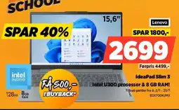 Power Lenovo IdeaPad Slim 3 Intel U300 prosessor & 8 GB RAM! tilbud