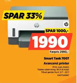 Power Hp Smart Tank 7007 Avanceret printer tilbud