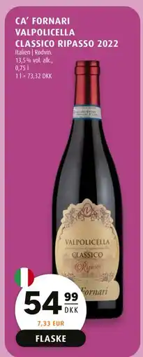 Scandinavian Park CA’ FORNARI VALPOLICELLA CLASSICO RIPASSO 2022 tilbud