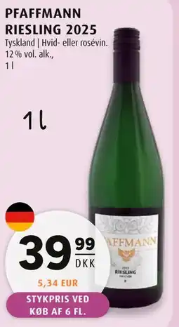 Scandinavian Park PFAFFMANN RIESLING 2025 tilbud