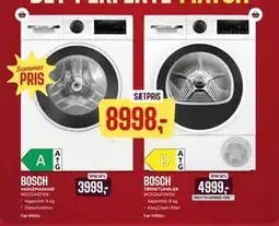 Skousen BOSCH VASKEMASKINE + TØRRETUMBLER tilbud