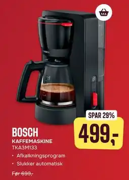 Skousen BOSCH KAFFEMASKINE TKA3M133 tilbud