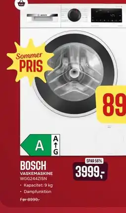 Skousen BOSCH VASKEMASKINE WGG244ZISN tilbud