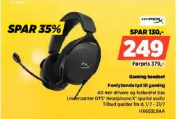 Power Hyper Gaming headset Fordybende lyd til gaming tilbud