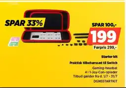 Power Starter kit Praktisk tilbehørssæt til Switch tilbud