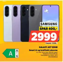 Power Samsung GALAXY A57 128GB Smart Al og kraftfuld ydeevne tilbud