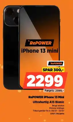 Power RePower iPhone 13 Mini Ultrahurtig A15 Bionic tilbud