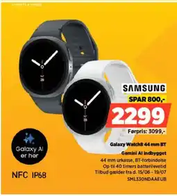 Power Samsung Galaxy Watch8.44 mm BT Gemini Al indbygget tilbud