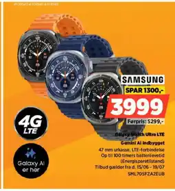 Power Samsung Galaxy Watch Ultra LTE Gemini Al indbygget tilbud