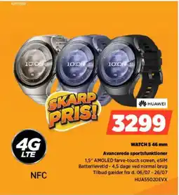 Power Huawei WATCH 5.46 mm Avancerede sportsfunktioner tilbud
