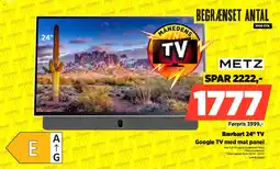 Power Metz Bærbart 24" TV Google TV med mat panel tilbud