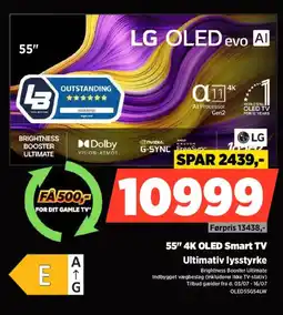 Power LG 55" 4K OLED Smart TV Ultimativ lysstyrke tilbud