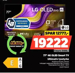 Power Lg 77" 4k oled smart tv tilbud
