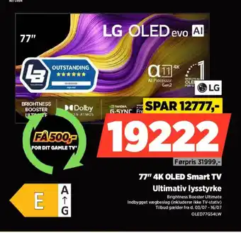Power Lg 77" 4k oled smart tv tilbud