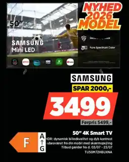 Power SAMSUNG 50" 4K Smart TV tilbud