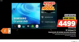 Power Samsung 70" 4k smart tv imponerende 4k-detaljer og smart streaming tilbud