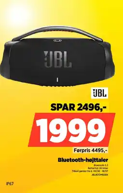 Power JBL Bluetooth-højttaler tilbud