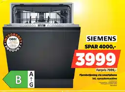 Power SIEMENS Fjernbetjening via smartphone Int. opvaskemaskine tilbud