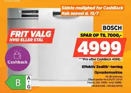 Power BOSCH Effektiv Zeolith-tørring Opvaskemaskine tilbud