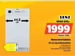 Power ZENZ Ekstra tørrefunktion opvaskemaskine tilbud