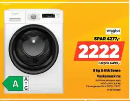 Power Whirlpool & 6th Sense Vaskemaskine tilbud