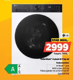 Power LG TurboWash & plads til tøj tilbud